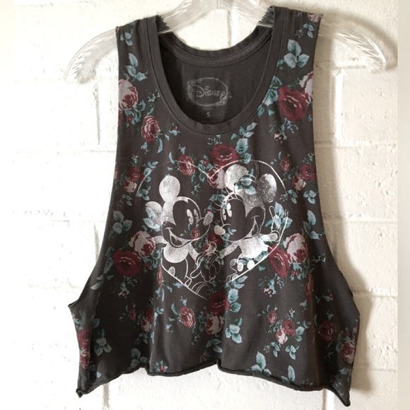 Disney Tops - ✨Mickey & Minnie Crop Top T-Shirt✨